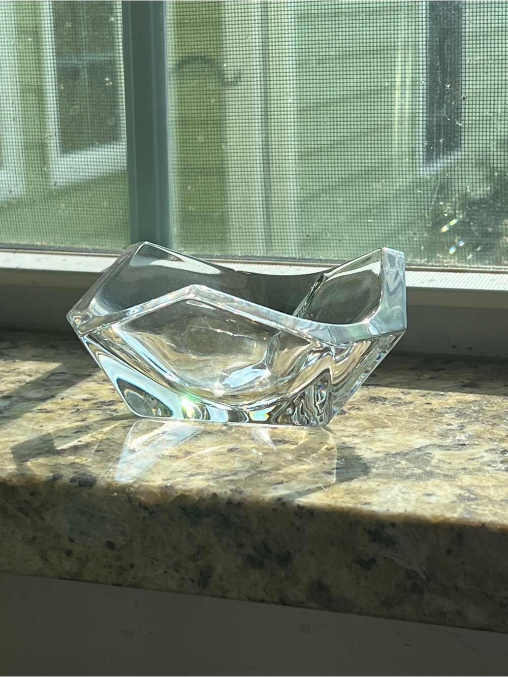 Rogaska Leas Crystal Trinket Tray or Tea Light